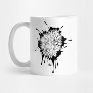 Black and white tulips sketch Mug